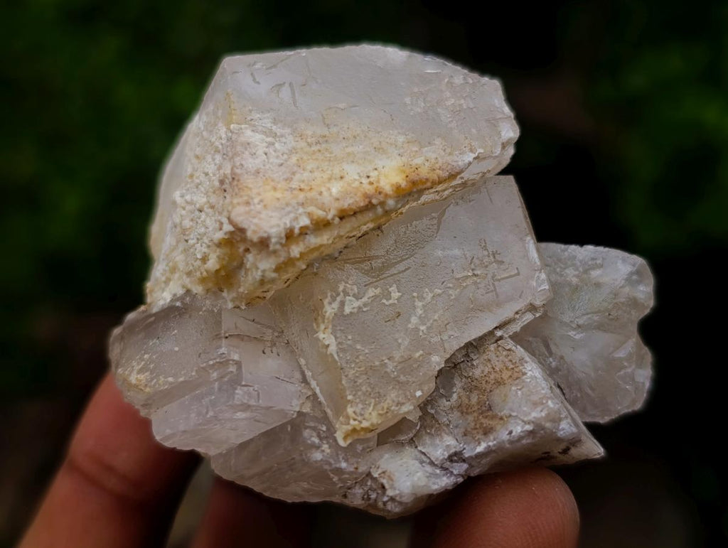 Natural Stacked Rhombohedral Calcite Specimens x 12 From Albert's Mountain, Lesotho