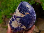 Polished Lepidolite Standing Display Pieces x 3 From Zimbabwe