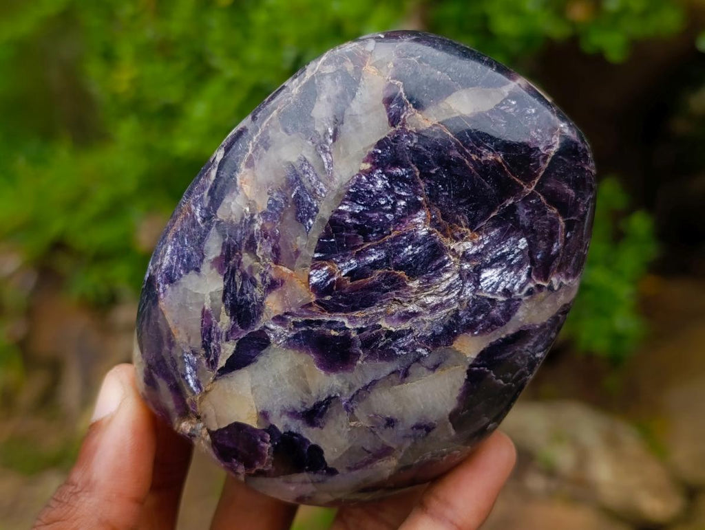 Polished Lepidolite Standing Display Pieces x 3 From Zimbabwe