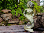 Hand Made Large Leopard Stone Mermaid Carving x 1 From Nyanga, Zimbabwe