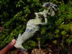 Hand Made Large Leopard Stone Mermaid Carving x 1 From Nyanga, Zimbabwe