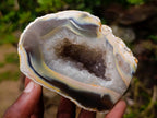 Polished and Natural Mix of Agate Amethyst Geodes x 6 From Maintirano, Madagascar