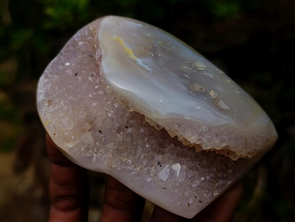 Polished and Natural Mix of Agate Amethyst Geodes x 6 From Maintirano, Madagascar
