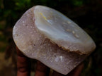 Polished and Natural Mix of Agate Amethyst Geodes x 6 From Maintirano, Madagascar
