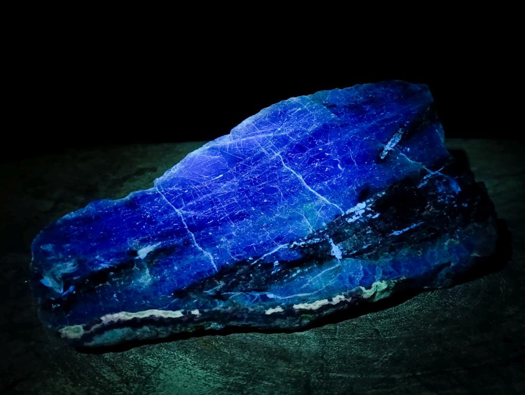 Polished and Natural Mix Watermelon Fluorite Slices x 3 From Uis, Namibia
