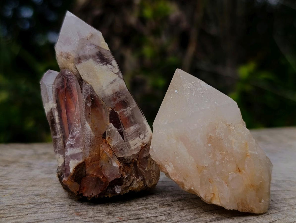 Natural Cascading Single Pineapple Quartz Crystals x 25 From Antsirabe, Madagascar
