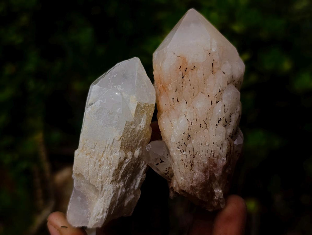 Natural Cascading Single Pineapple Quartz Crystals x 25 From Antsirabe, Madagascar