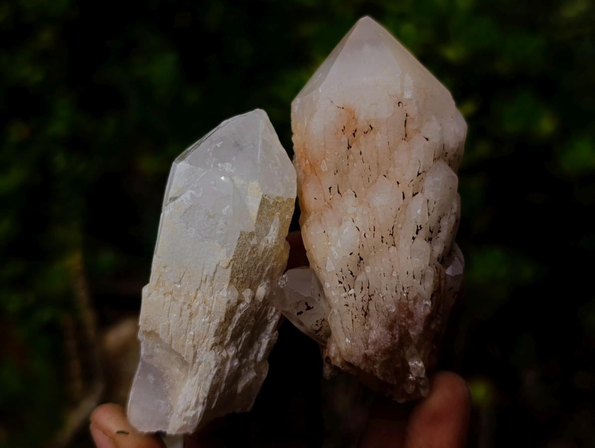Natural Cascading Single Pineapple Quartz Crystals x 25 From Antsirabe, Madagascar