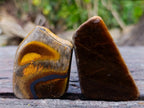 Polished Golden Tigers Eye Tumbled Free Forms x 35 From Prieska, South Africa