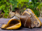 Polished Golden Tigers Eye Tumbled Free Forms x 35 From Prieska, South Africa