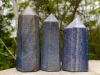 Polished Lazulite Display Crystals x 3 From Madagascar