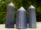 Polished Lazulite Display Crystals x 3 From Madagascar