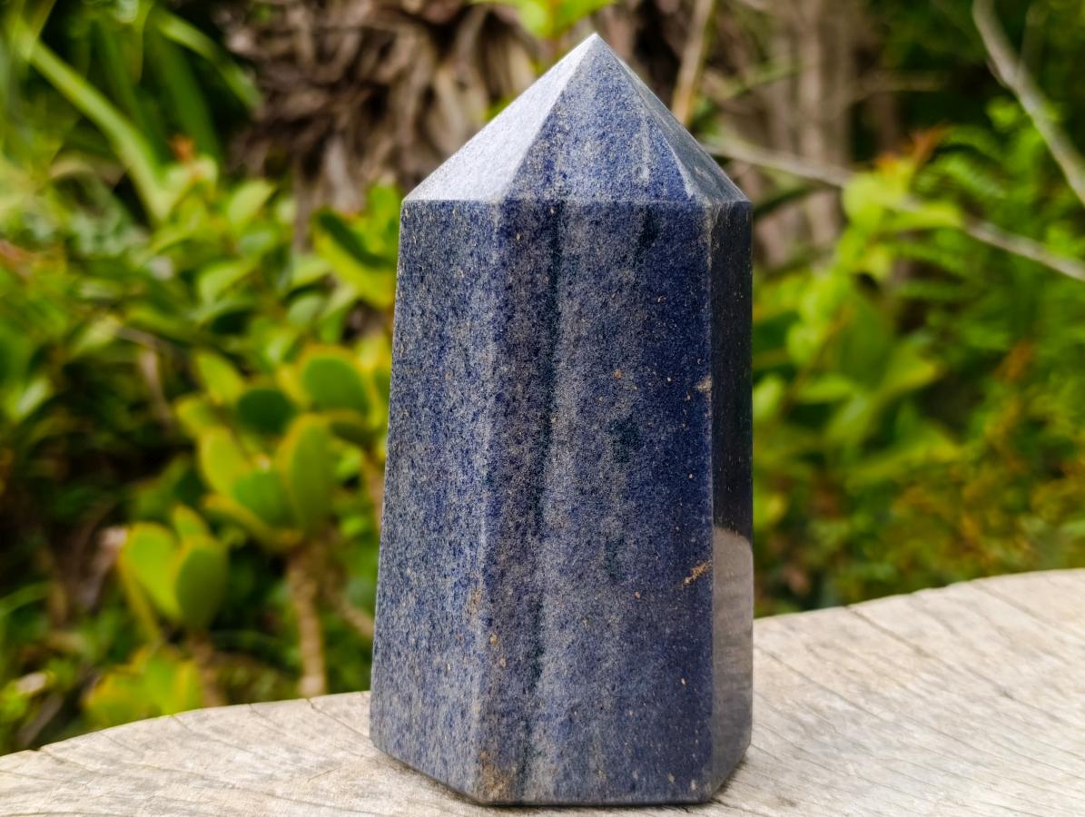 Polished Lazulite Display Crystals x 3 From Madagascar