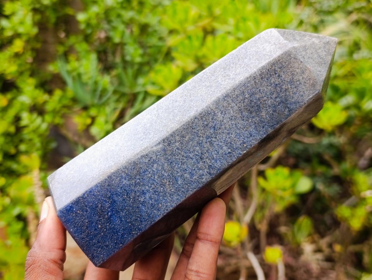 Polished Lazulite Display Crystals x 3 From Madagascar