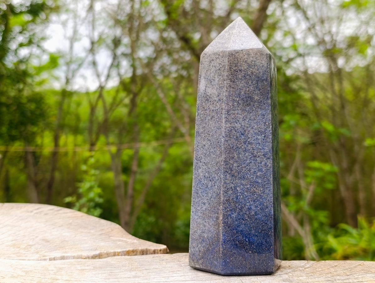 Polished Lazulite Display Crystals x 3 From Madagascar