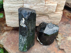 Natural Schorl Black Tourmaline Specimens with Associated Minerals x 3 From Erongo, Namibia