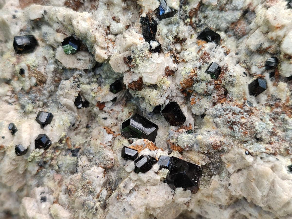 Natural Schorl Black Tourmaline Specimens with Associated Minerals x 3 From Erongo, Namibia
