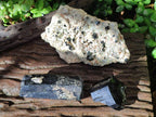 Natural Schorl Black Tourmaline Specimens with Associated Minerals x 3 From Erongo, Namibia