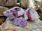 Natural Spherocobaltite Specimens x 3 From Mashamba West Mine, Congo