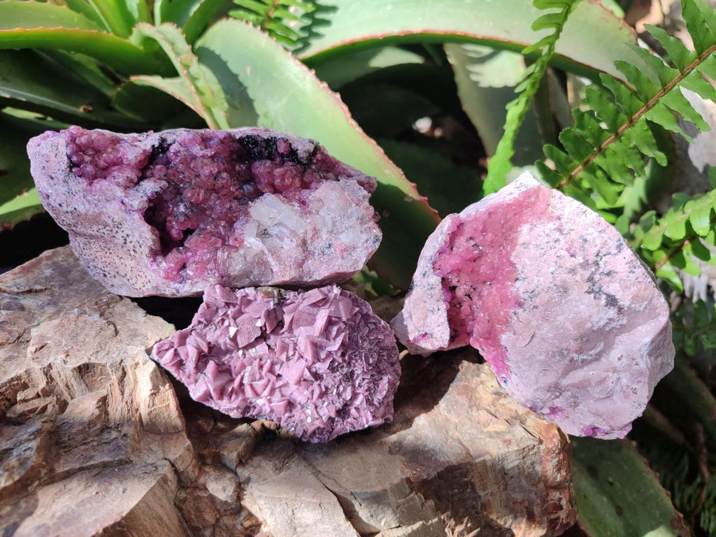 Natural Spherocobaltite Specimens x 3 From Mashamba West Mine, Congo