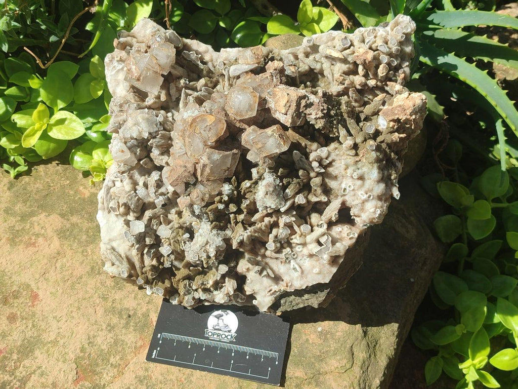 Natural XL Rhomboherdral and Spearhead Calcite Cluster Specimen x 1 From Albert's Mountain, Lesotho