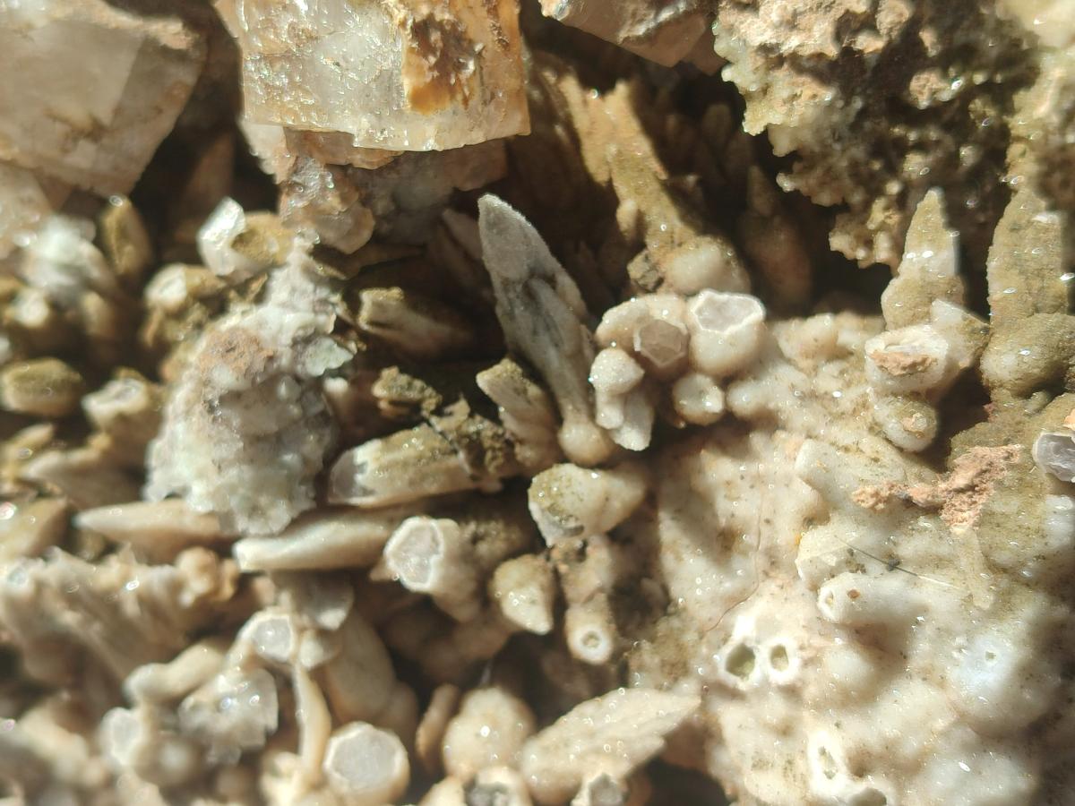 Natural XL Rhomboherdral and Spearhead Calcite Cluster Specimen x 1 From Albert's Mountain, Lesotho