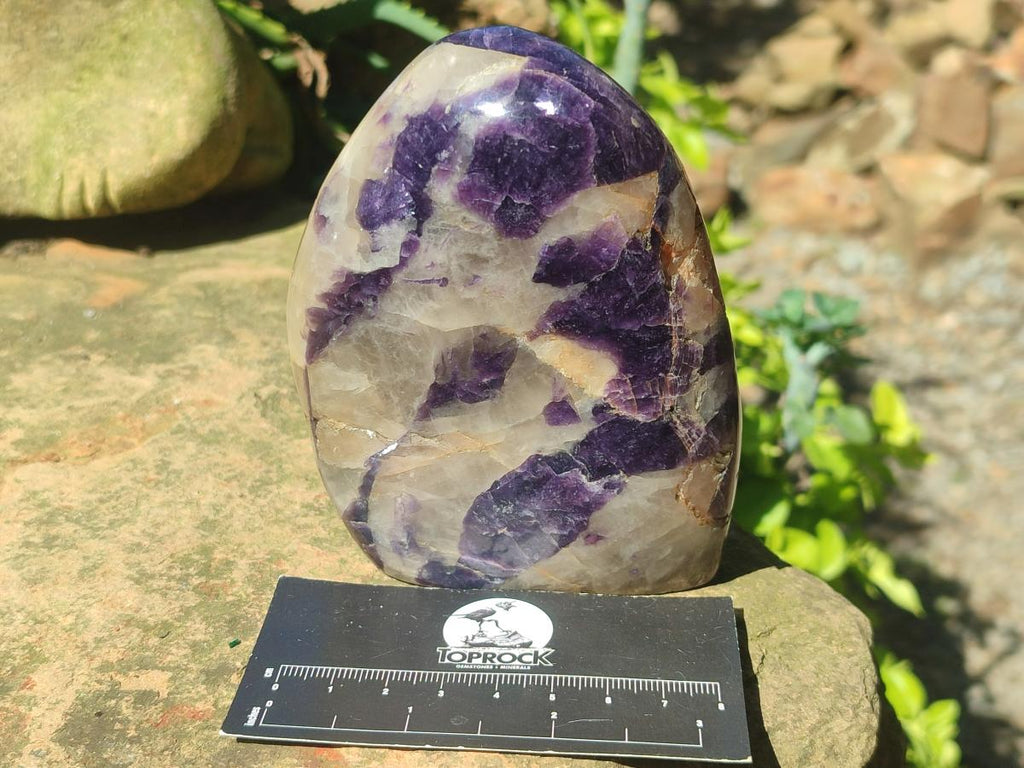 Polished Lepidolite Standing Display Pieces x 3 From Zimbabwe