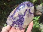 Polished Lepidolite Standing Display Pieces x 3 From Zimbabwe