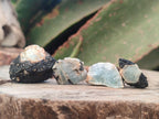 Natural Rare Aquamarine in Black Tourmaline Specimens x 1,4 kg Lot From Karibib, Namibia
