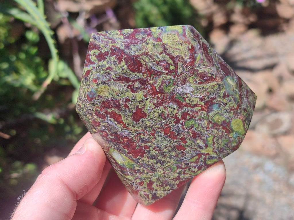 Polished Bastite Dragonsblood Stone Display Crystals x 3 From Tshipise, South Africa