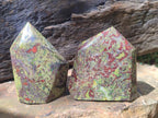 Polished Bastite Dragonsblood Stone Display Crystals x 3 From Tshipise, South Africa