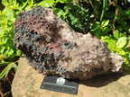 Natural Large Goethite Coated Blacknite Quartz Cluster x 1 From Madagascar