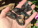 Natural Rough Black Tourmaline Crystals x 35 From Zambia