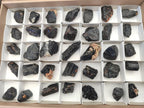Natural Rough Black Tourmaline Crystals x 35 From Zambia