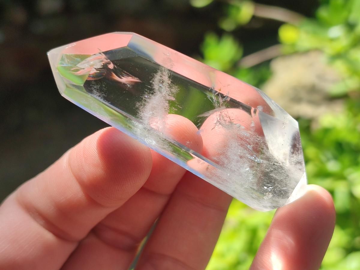 Polished Double Terminated Clear Quartz Crystals x 24 From Madagascar
