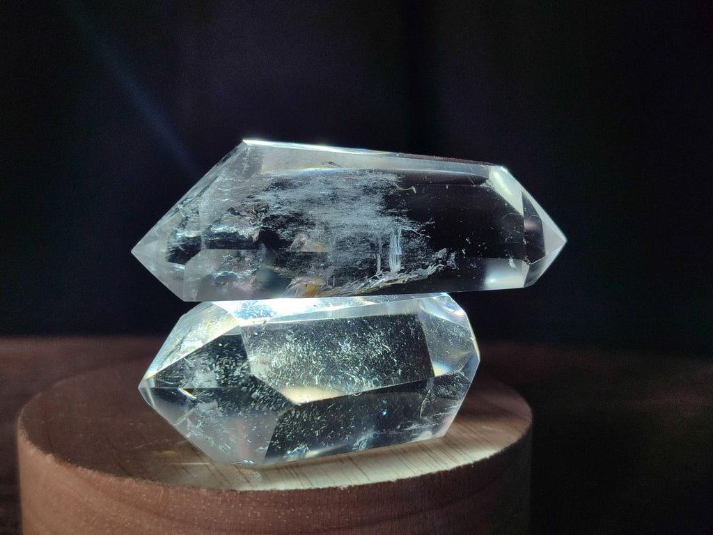 Polished Double Terminated Clear Quartz Crystals x 24 From Madagascar