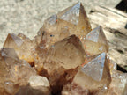 Natural Large Cascading White Phantom Smokey Luena Quartz Cluster x 1 From Luena, Congo