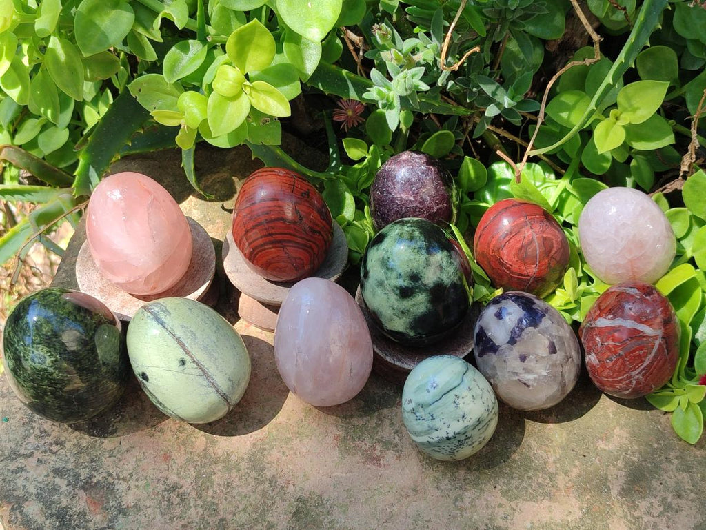 Polished Mix of Multi Mineral Eggs x 12 From Southern Africa