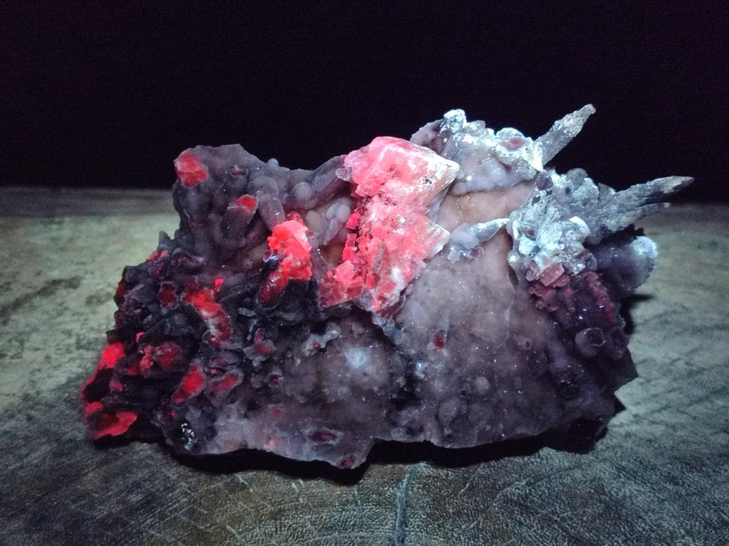 Natural Rhomboherdral and Spearhead Calcite Cluster Specimens x 2 From Albert's Mountain, Lesotho