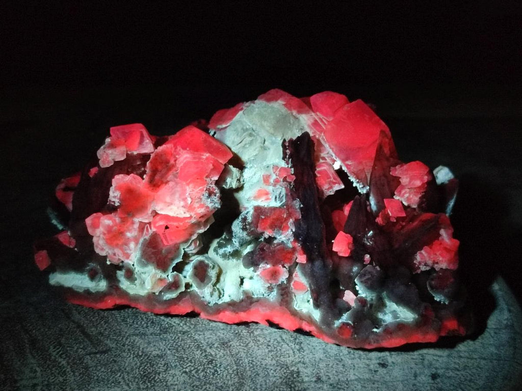 Natural Rhomboherdral and Spearhead Calcite Cluster Specimens x 2 From Albert's Mountain, Lesotho