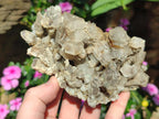 Natural Rhomboherdral and Spearhead Calcite Cluster Specimens x 2 From Albert's Mountain, Lesotho