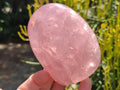 Polished Gemmy Rose Quartz Standing Display Pieces x 5 From Madagascar
