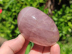 Polished Gemmy Rose Quartz Standing Display Pieces x 5 From Madagascar