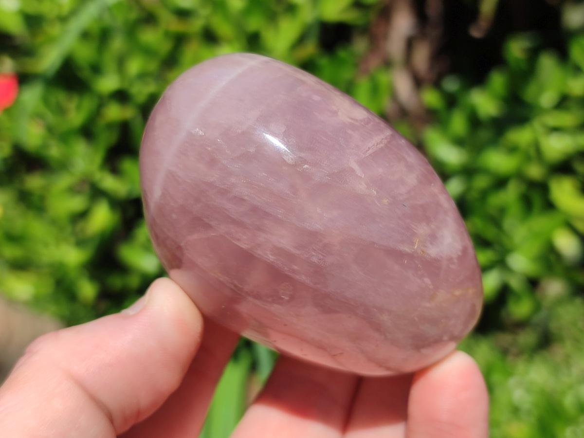 Polished Gemmy Rose Quartz Standing Display Pieces x 5 From Madagascar