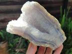 Natural Blue Lace Agate Specimens x 3 From Nsanje, Malawi - Toprock Gemstones and Minerals 