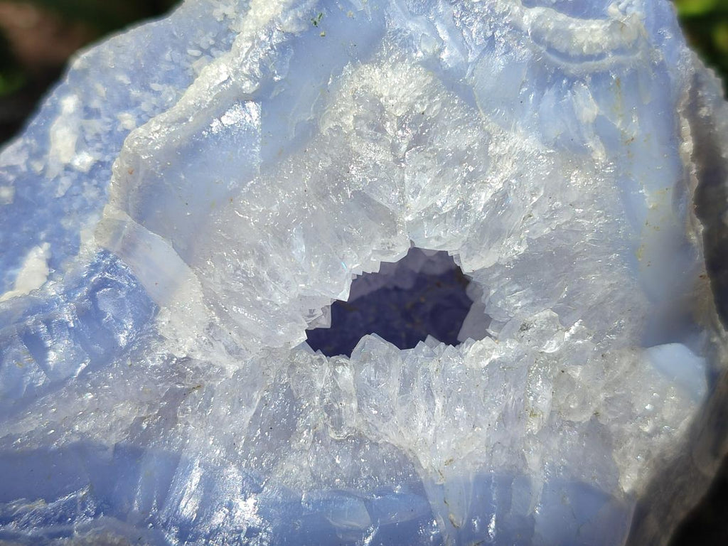 Natural Blue Lace Agate Specimens x 3 From Nsanje, Malawi - Toprock Gemstones and Minerals 