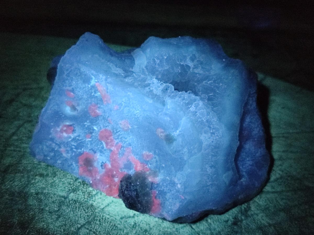 Natural Blue Lace Agate Specimens x 3 From Nsanje, Malawi - Toprock Gemstones and Minerals 