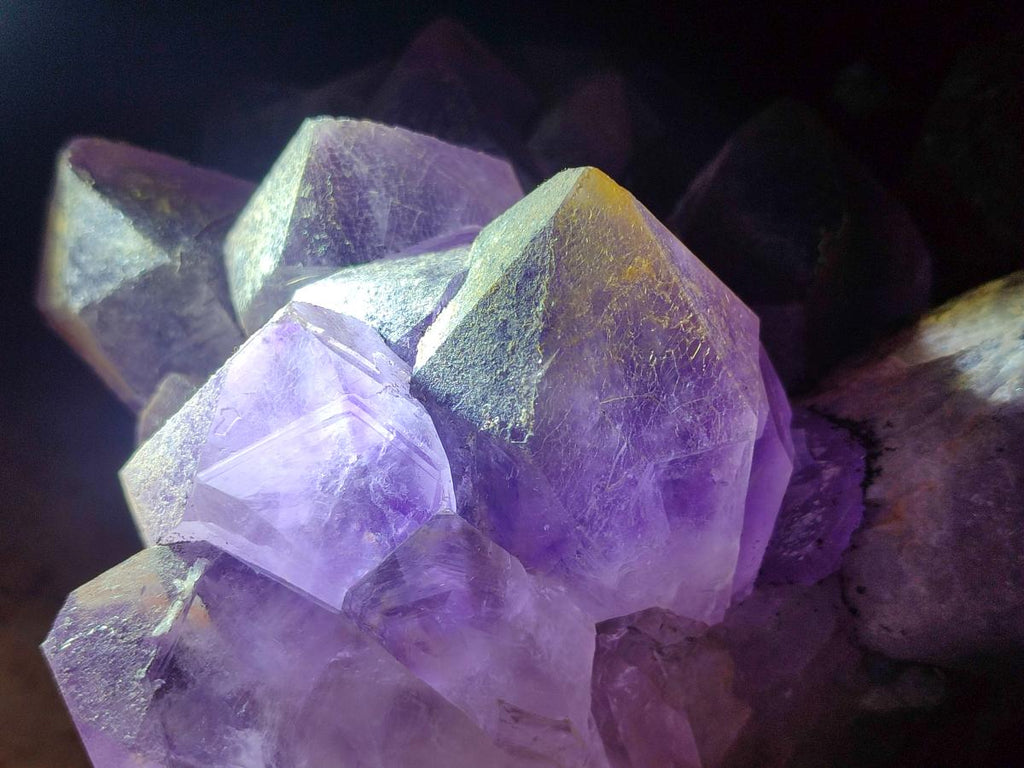Natural Large Jacaranda Amethyst Crystal Cluster x 1 From Mumbwa, Zambia - Toprock Gemstones and Minerals 