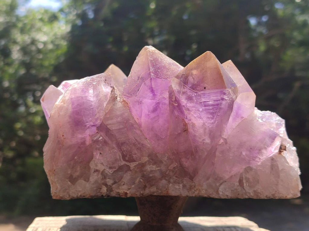 Natural Large Jacaranda Amethyst Crystal Cluster x 1 From Mumbwa, Zambia - Toprock Gemstones and Minerals 