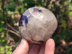Polished Silver Leaf Lepidolite Spheres x 5 From Zimbabwe - Toprock Gemstones and Minerals 